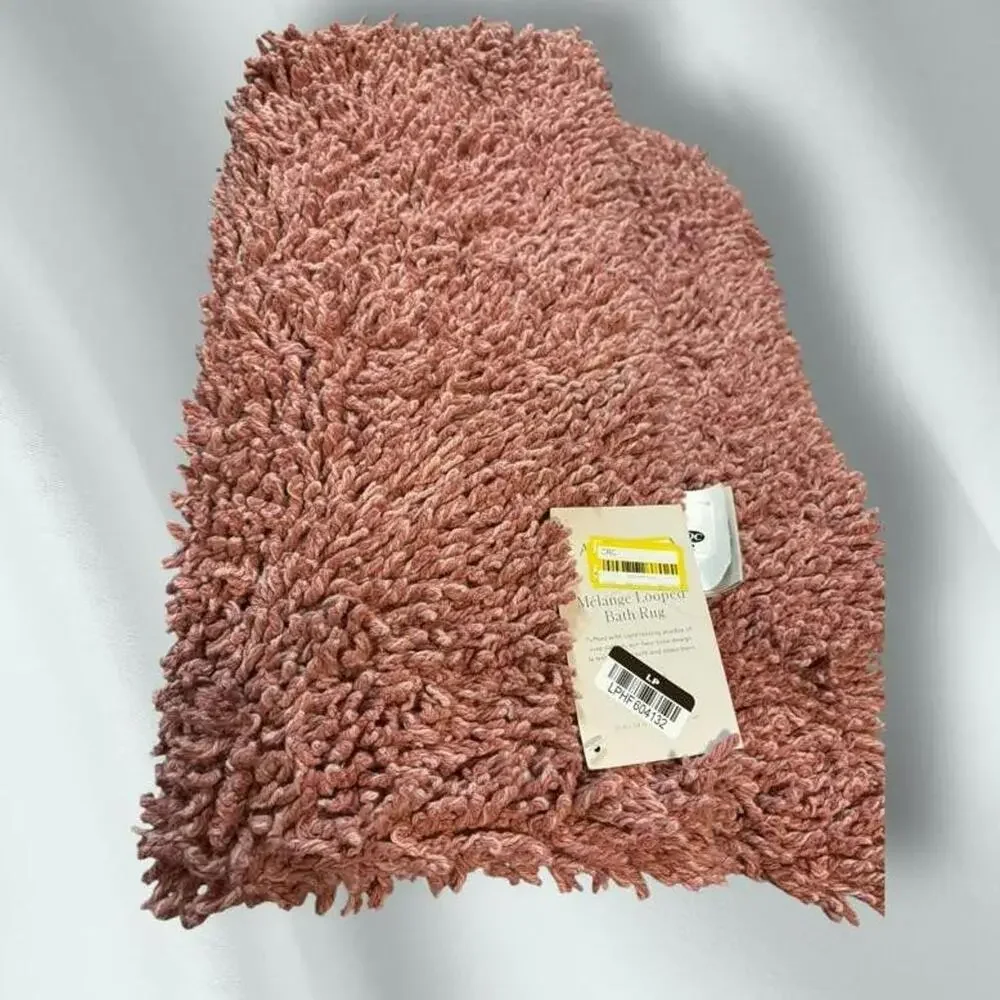 Casaluna Melange Looped Bath Rug Rose 21x34 Soft BRAND NEW